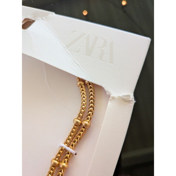 Zara Necklace Women NWT SS25 Butterfly Floral Charms Gold Silver Mixed Metals - Picture 11 of 12